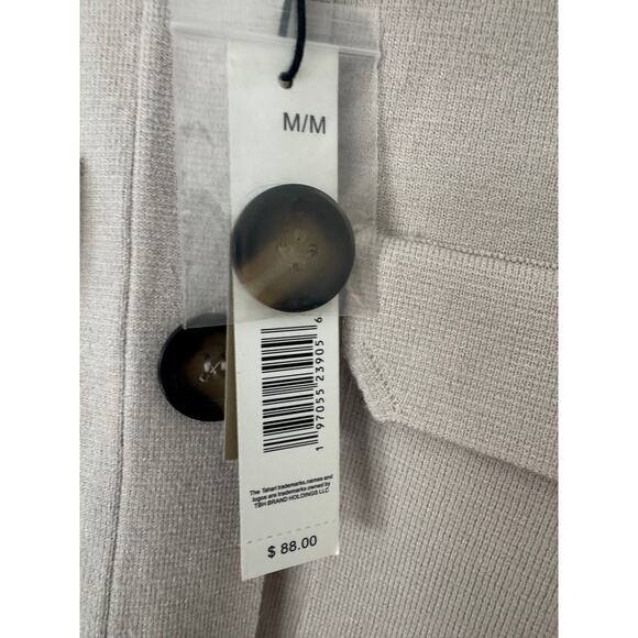 NWT T Tahari Collar Button Front Cardigan- Size M - Picture 3 of 5